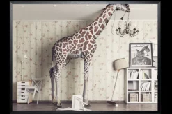 Clearance Art Print Giraf in de gang SHJ605 Schilderijen