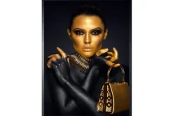Schilderijen-Luxe Framing Art Art Print Golden Face FEM-068