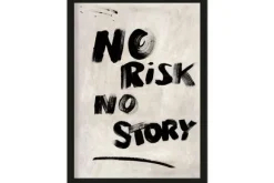 Schilderijen-Urban Cotton Art Print No Risk, No Story