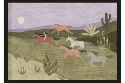 Schilderijen-Urban Cotton Art Print Running Horses