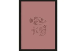 Schilderijen-Urban Cotton Art Print Tres Pisces