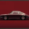 Best Art Print Vintage Porsche Red Schilderijen