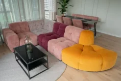 Bankstel Confetti Ronde Banken|Rechte Banken