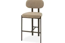 Barkrukken-Kaizen Design Barkruk Wave Beige - Anodic Brown Rivano