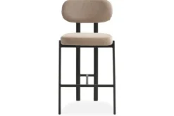 Barkrukken-Kaizen Design Barkruk Wave Beige - Black Rivano