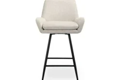 Hot Barstoel 212407 Beige Chenille Linsey Barkrukken