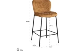 Barkrukken-Richmond Interiors Barstoel 211841 Darby