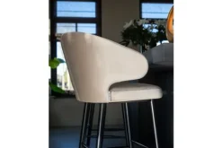 Barkrukken-Richmond Interiors Barstoel 210464 Khaki Velvet Indigo