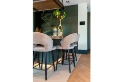 Barkrukken-Richmond Interiors Barstoel 211071 Khaki Velvet Savoy