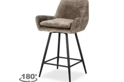 Barkrukken-Richmond Interiors Barstoel 212408 Stone Chenille Linsey