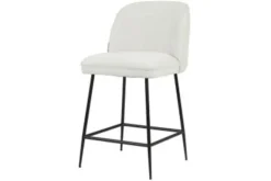 Barkrukken-Richmond Interiors Barstoel 210644 White Bouclé Pullitzer