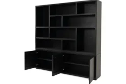 Opbergkasten|Vakkenkasten-Castiq Bergkast zwart Velori