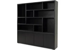 Opbergkasten|Vakkenkasten-Castiq Bergkast zwart Velori