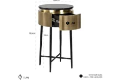 Best Bijzettafel 211717 Ironville Bijzettafels