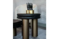 Bijzettafels-Richmond Interiors Bijzettafel black rustic 210871 Macaron