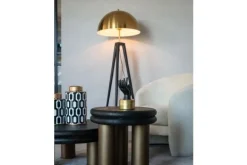 Bijzettafels-Richmond Interiors Bijzettafel black rustic 210871 Macaron