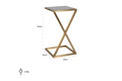 Bijzettafels-Richmond Interiors Bijzettafel goud 210847 Paramount