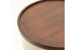 Bijzettafels-By-Boo Bijzettafel Taupe 250338 Tondo