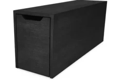 Bijzettafels-Van Willigen Bijzettafel zwart met lade Felix