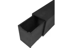 Bijzettafels-Van Willigen Bijzettafel zwart met lade Felix