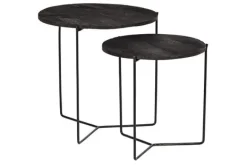 Bijzettafels|Salontafels-Livingfurn Bijzettafels black Mason