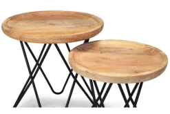 Bijzettafels|Salontafels-Good & Chic Bijzettafelset Ferry