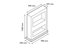 Outlet Bio Ethanolhaard wit 5820LB Lasize Sfeerhaarden