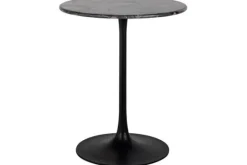 Eettafels-Richmond Interiors Bistrotafel 211927 zwart rond Carlten