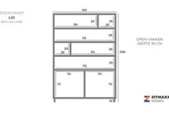 Clearance Boekenkast | 95906 Lio Vakkenkasten|Boekenkasten