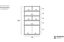 Outlet Boekenkast Established Vakkenkasten|Boekenkasten