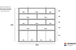 Clearance Boekenkast Established Vakkenkasten|Boekenkasten