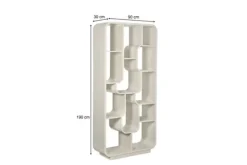 Boekenkasten-Livingfurn Boekenkast Off White Logan