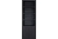 Boekenkasten-Tower Living Boekenkast Zwart Tenna
