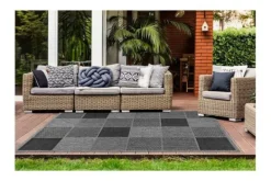 Tuinartikelen|Vloerkleden-Divendo Buitenkleed Sulawesi Zilver Indonesia