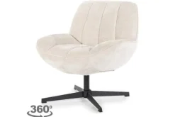 Ronde Fauteuils|Draaifauteuils-By-Boo Draaifauteuil - beige | 230313 Derby