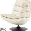 New Draaifauteuil - beige boho leder | 95937 Sven Draaifauteuils
