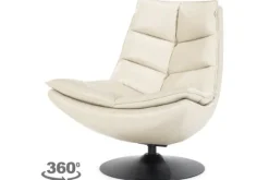 New Draaifauteuil - beige boho leder | 95937 Sven Draaifauteuils