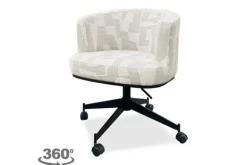 Ronde Fauteuils|Draaifauteuils-Richmond Interiors Draaifauteuil 213323 Beige Graffic Rochenne