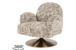 Online Draaifauteuil 213569 Brown Omara Kagney Draaifauteuils