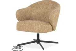 New Draaifauteuil 96351 mosterd Connor Draaifauteuils