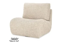 Outlet Draaifauteuil 96304 taupe Lucia Draaifauteuils