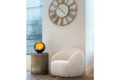 Best Draaifauteuil 210713 White Bouclé Jago Ronde Fauteuils|Draaifauteuils