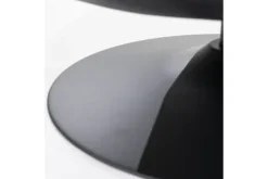 Draaifauteuils-Eleonora Meubelen Draaifauteuil - zwart boho leder | 95939 Sven