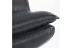 Draaifauteuils-Eleonora Meubelen Draaifauteuil - zwart boho leder | 95939 Sven