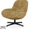 Draaifauteuils-Label51 Draaifauteuil Brass WX-67.009 Huxley