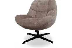 Draaifauteuils-MySons Draaifauteuil Cremona Fur 24 Chuck