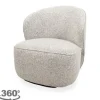 Outlet Draaifauteuil Ecru Avi Draaifauteuils