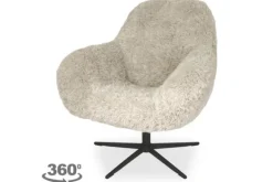 Draaifauteuils-Living & Chill Draaifauteuil Fuzzy