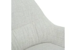 Ronde Fauteuils|Draaifauteuils-Livingfurn Draaifauteuil Greige Daphne