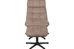 Online Draaifauteuil met hocker Taupe CH-73.028 Alvar Draaifauteuils